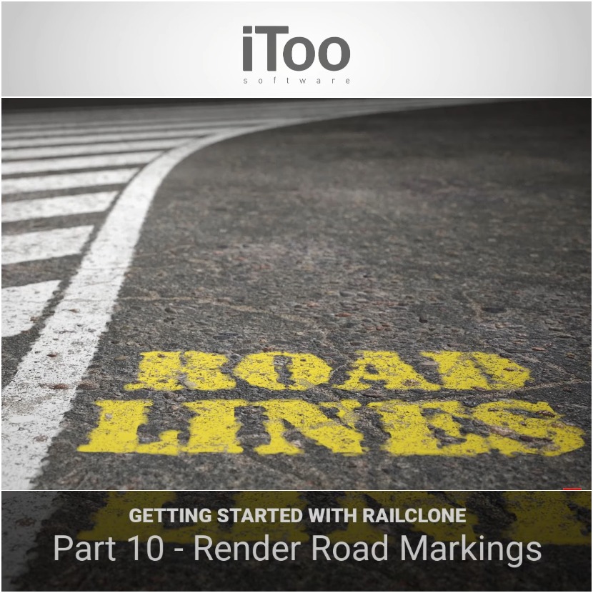IToosoft - How to create parametric road markings using RailClone 