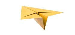 yellow paper plane